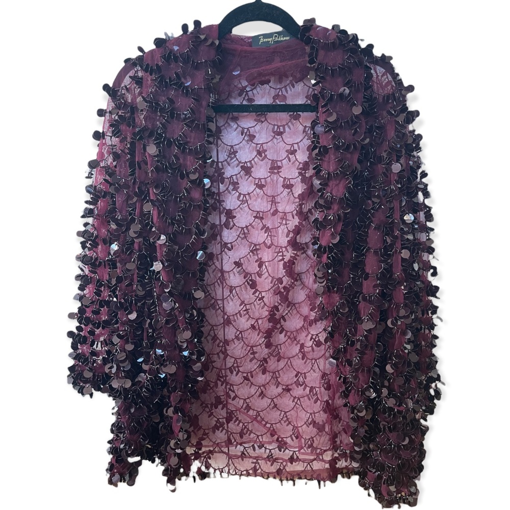 JENNY PACKHAM Couture Sequin Jacket Top